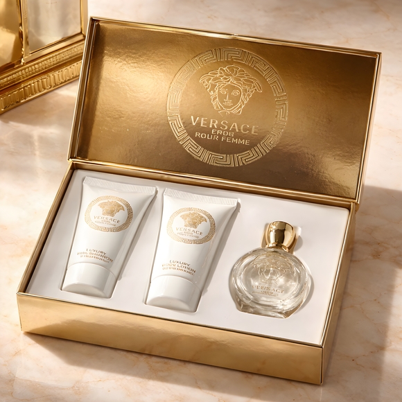 Versace Other - Versace Eros Pour Femme Gift Set - Gold and White